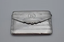 Antique Sterling Silver Card Case Purse 1915 Mappin & Webb
