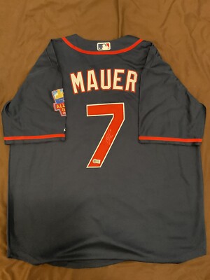 Joe Mauer signed Jersey Beckett Minnesota Twins autographed