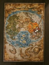 Metaphor: ReFantazio United Kingdom of Euchronia Map Custom Cloth(Larger Size)