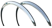 2STK HINTEN Radlauf Zierleisten Chrom Set f&uuml;r MERCEDES W169 A-Klasse 2004-2012
