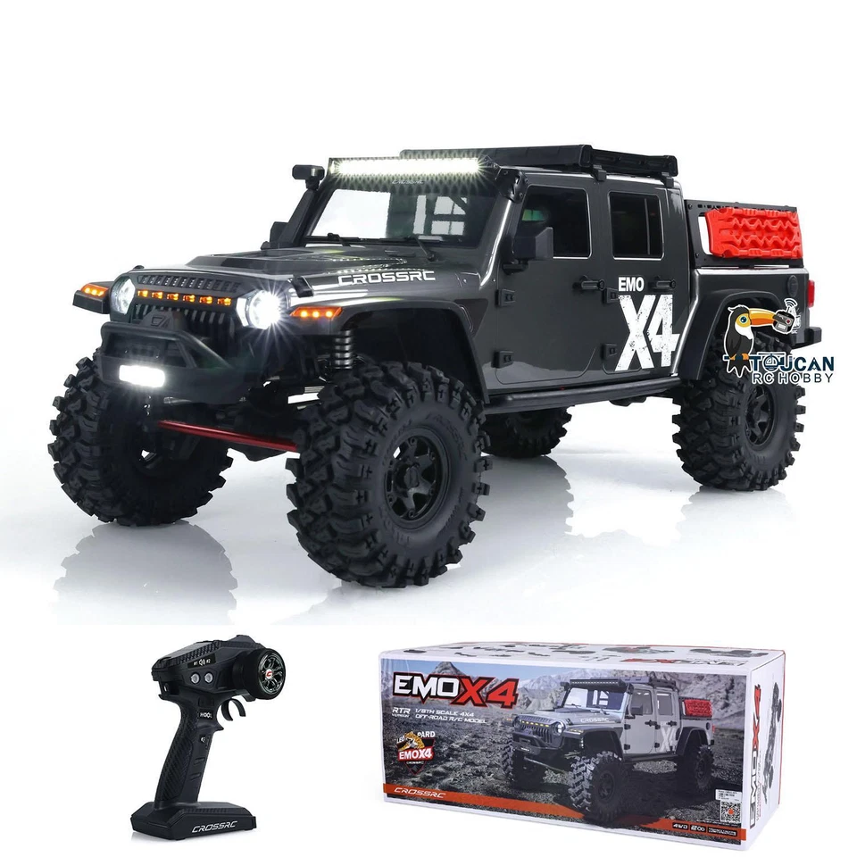 CROSSRC 1:8 RC 4x4 EMO X4 Vehículo todoterreno 4x4 Radio Control Oruga Coche Luz Foto 2 de 4