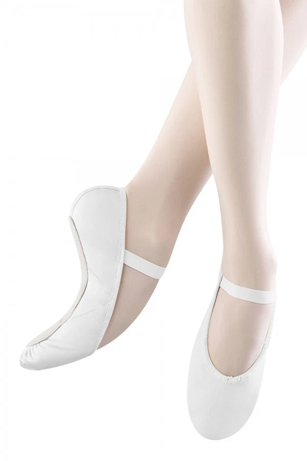 Bloch Full Sole White Leather Ballet Shoes ECOLE S0255L C
