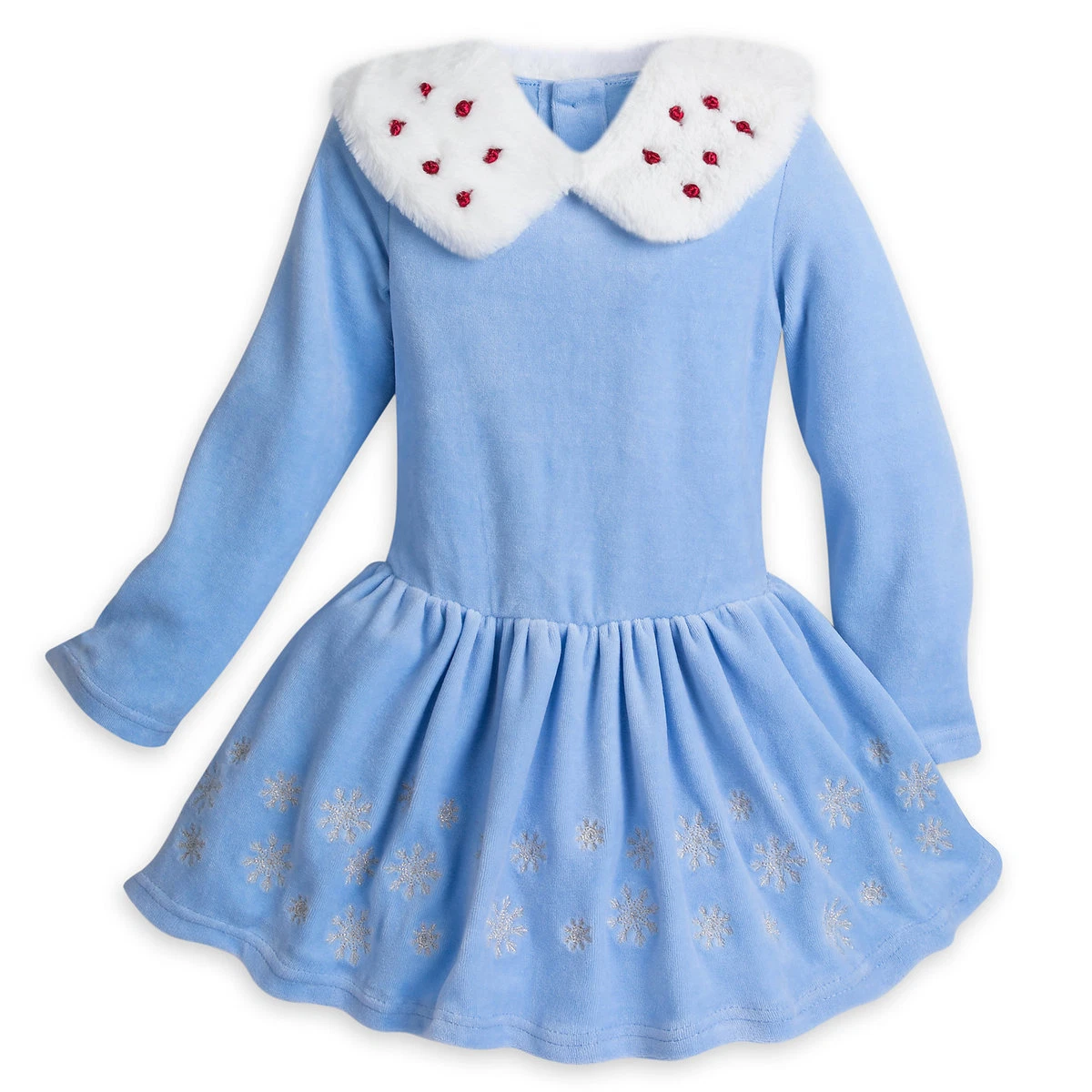Elsa dress with fur deals collar