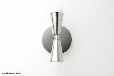Mid Century Wall sconce Chrome Finish Bed Side Light Vanity & Bathroom Light