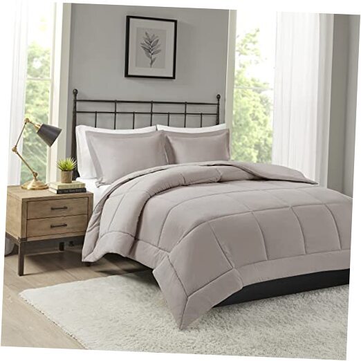 Sarasota All Season Microcell Down Alternative Box Quilted Full/Queen Taupe