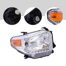 Halogen Headlight Lamp Right Passenger Side for Toyota Tundra 2014 - 2017 Pickup