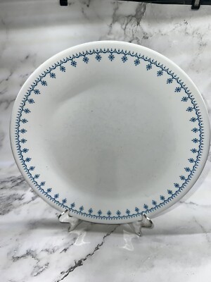 VTG Corelle Blue Snowflake Garland Livingware Luncheon