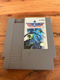 Nintendo NES Top Gun Second Mission Spiel Modul mit Schuber H&uuml;lle Anleitung USA