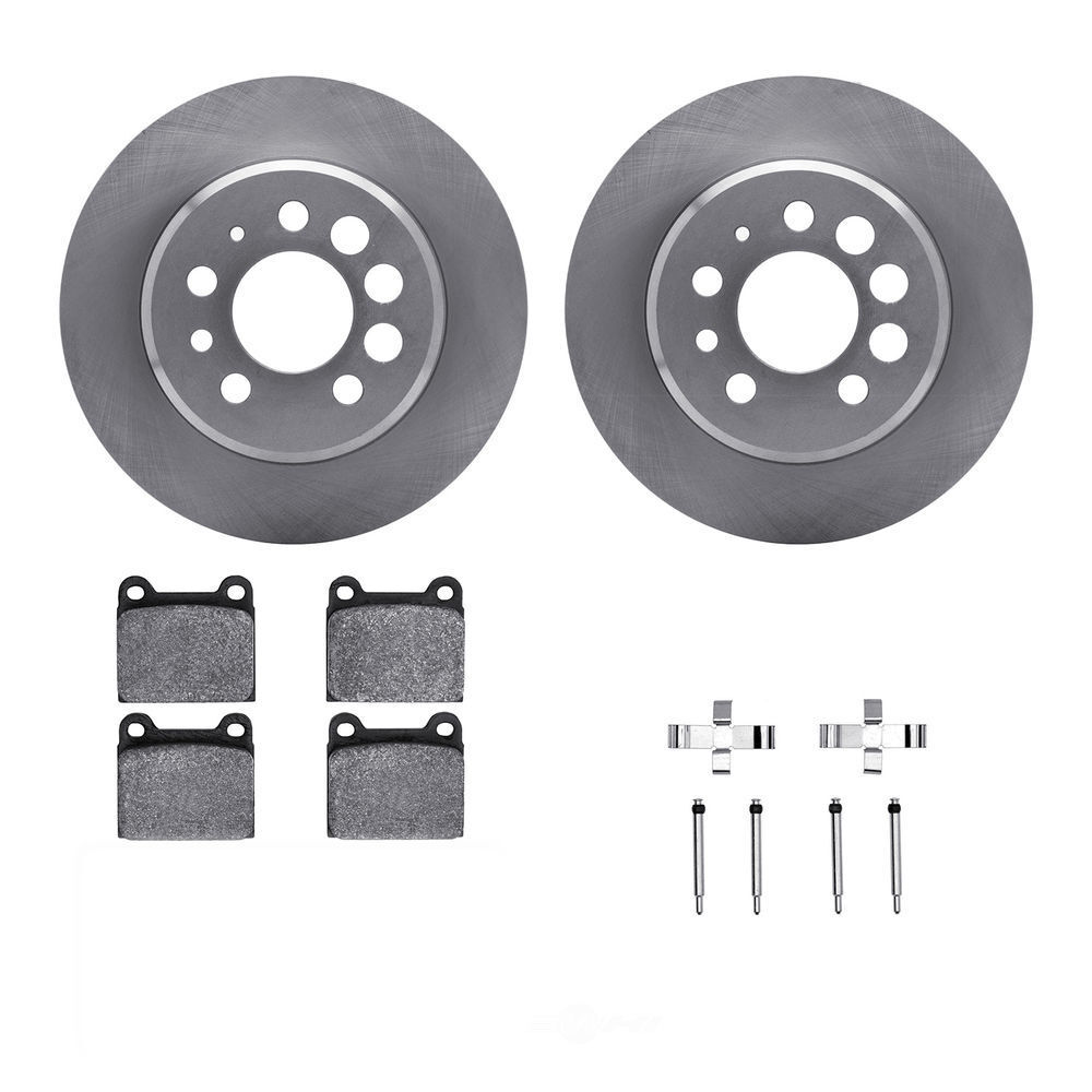 Disc Brake Kit-Rotors with 3000 Series Ceramic Brake Pads includes ...