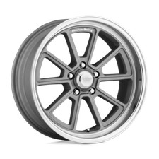 American Racing Vn510 Draft 18x8 5x120.65 0mm Vintage Silver Diamond Cut Lip