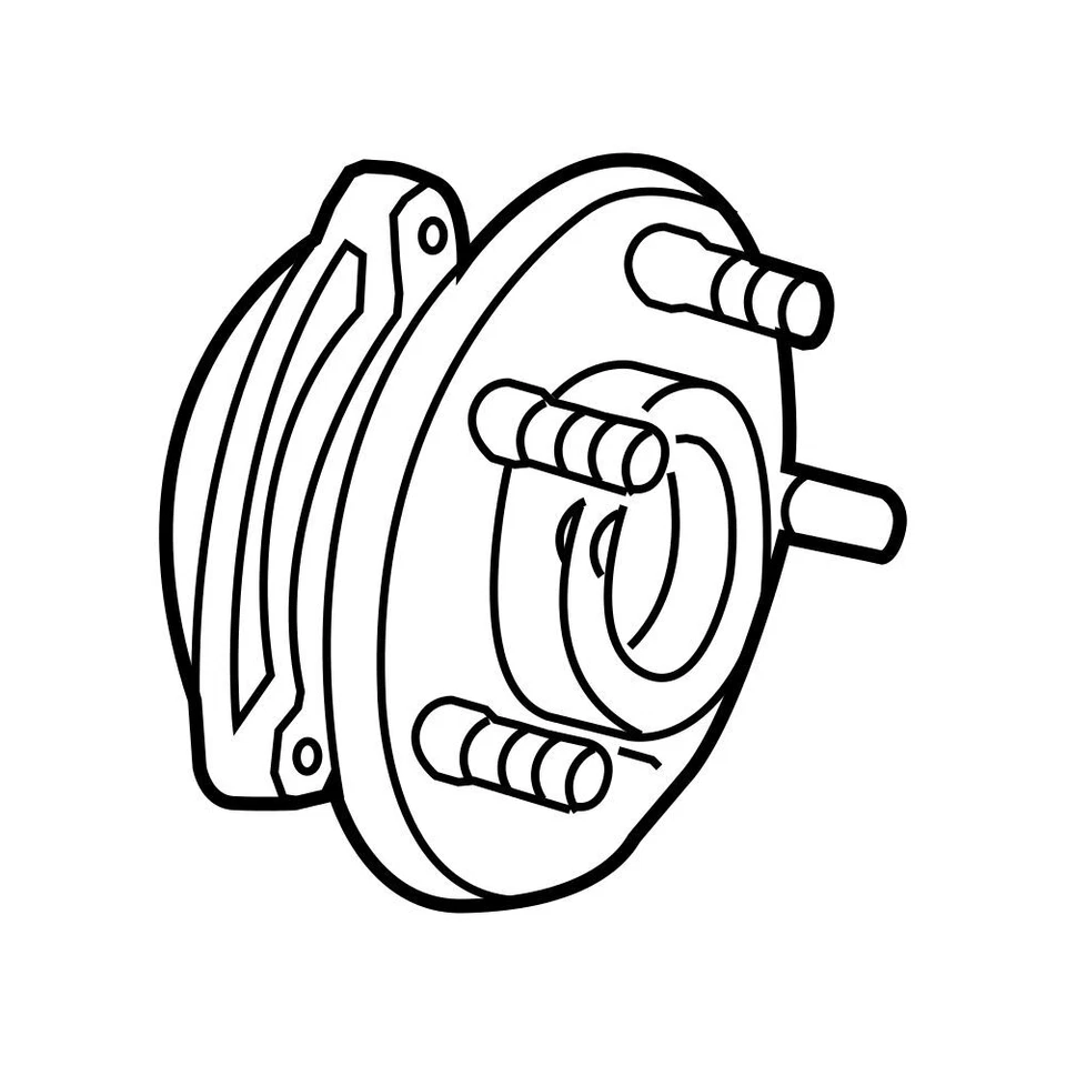 Подлинная ступица переднего тормоза и подшипник в сборе от оригинального производителя Mopar для Jeep Wrangler JK 11-18 - Изображение 2 из 2