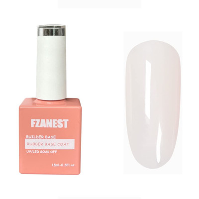 Rubber Base Gel for Nails,Builder Base Gel Nail Polish Sheer Jelly Cream White C