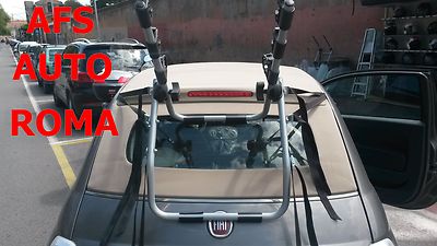 PORTABICI POSTERIORE BICI PER FIAT 500 CABRIO ANNO 2013 BICI