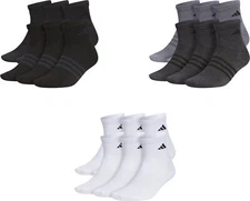 adidas Men's Superlite 3.0 Quarter Socks (6 Pairs)