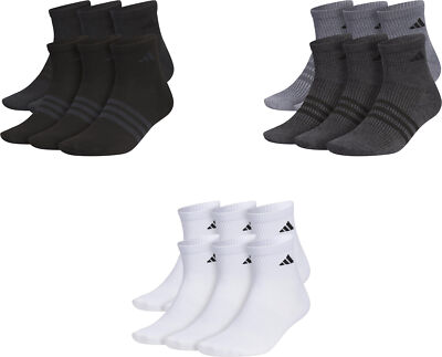 adidas Men's Superlite Quarter Socks (6 Pairs)