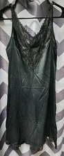 Vintage 1970’s JEUNIQUE Sleeveless Black Nightgown Slip Intimate Fashions Small