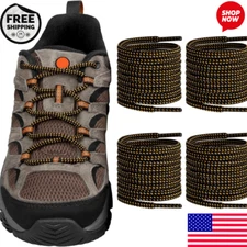 2Pairs Shoelaces for Merrell Replacement Round Laces Moab Hiking Boots Shoes