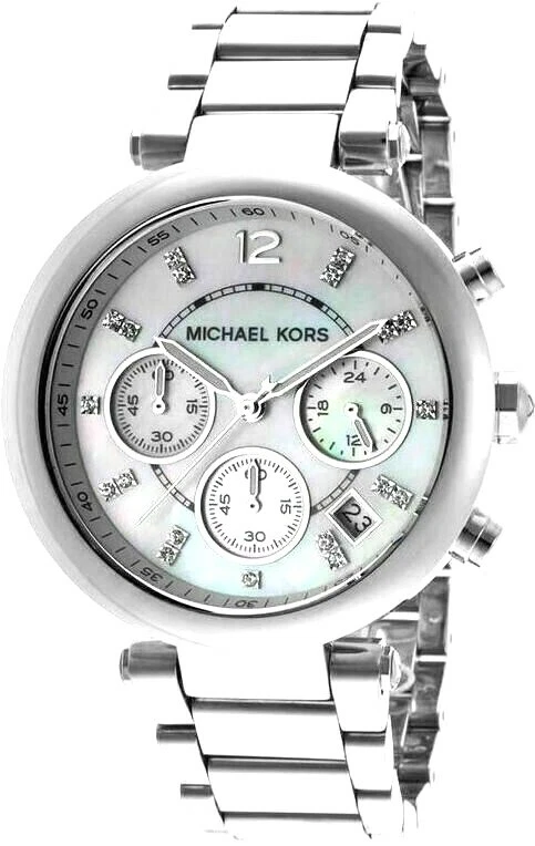 Michael kors parker silver tone watch online