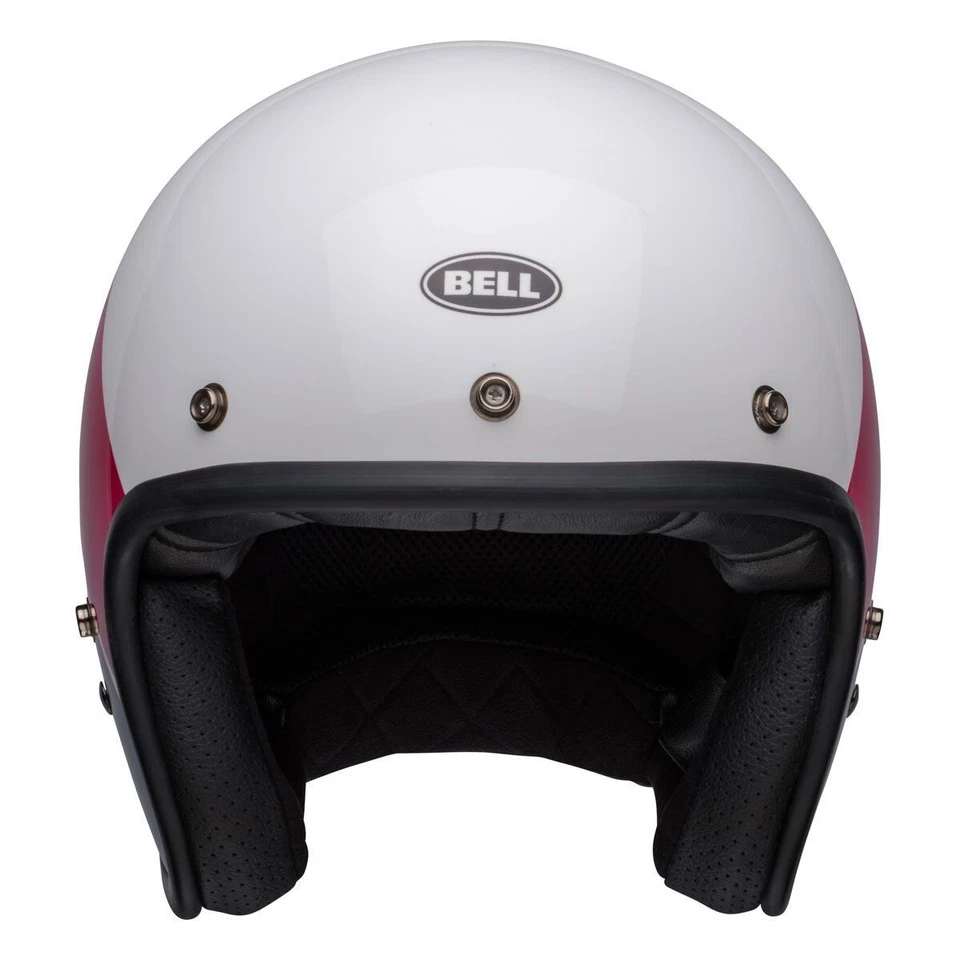 Casque Jet Moto Vintage Bell Custom 500 Riff Rose/Violet Noir - Photo 3/4