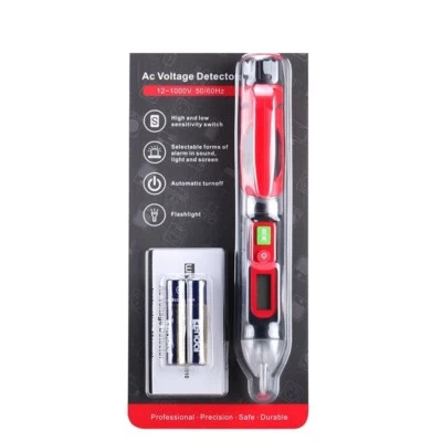 Voltage Tester Pen Non Contact AC Sensor Power Alert 12-1000V Electric Detector