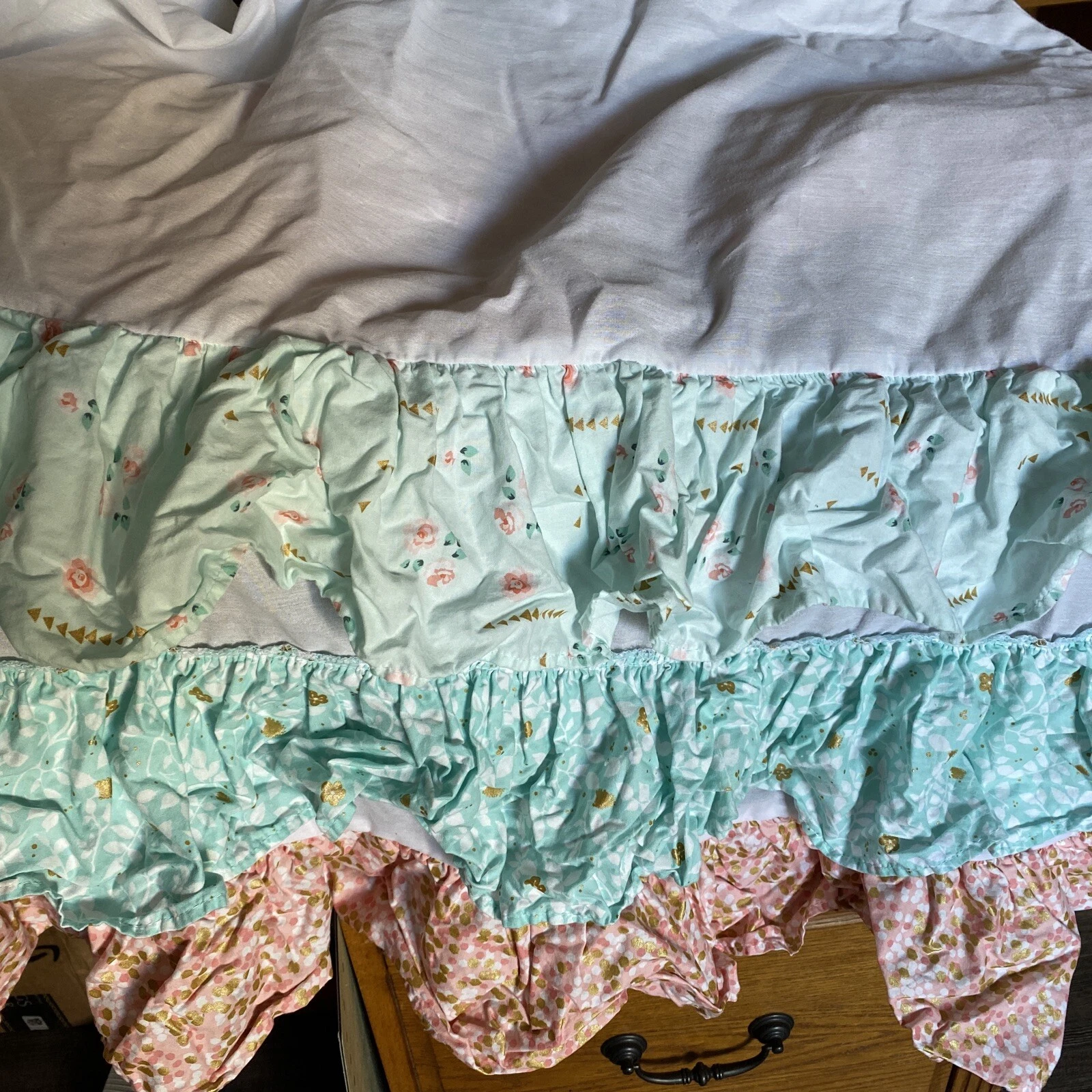 Caden Lane Crib Set , Florals With Gold , really pretty!