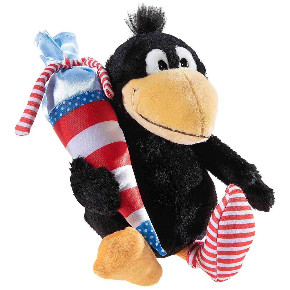 Сочная нерка для рыбной ловли Heunec Plüschtier Rabe, 16-сантиметровая сочная нерка для рыбной ловли Kuscheltier Stofftier