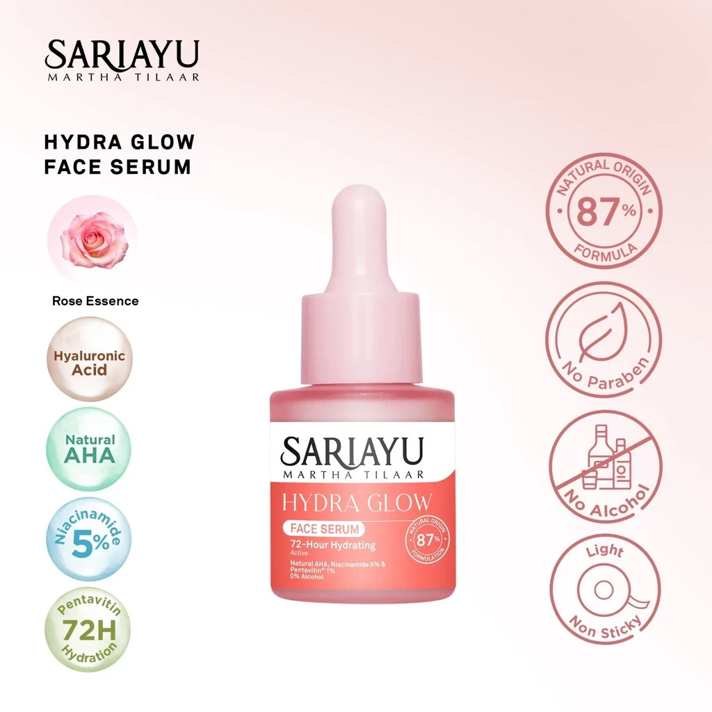 Sariayu Hydraglow 20ml Niacinamide Hyaluronic Acid Serum for Deep Hydration