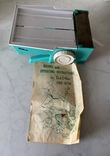 Vintage Dial-O-Matic Food Cutter  ~  includes Manual tray, green