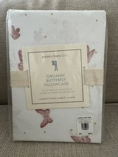 POTTERY BARN KIDS BUTTERFLY STANDARD ORGANIC PILLOWCASE NEW PINK