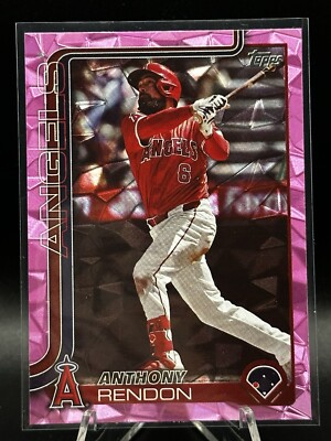 Anthony Rendon 2025 Topps Series 1 Pink Diamante #83 Angels SSP I know he sucks