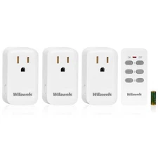 Remote Control Outlet Wireless Remote Light Switch Kit Expandable Remote Outlet 