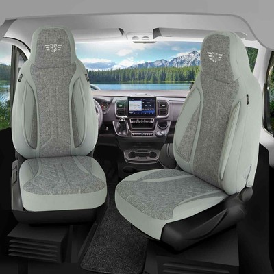 Pilot Wohnmobil Sitzbezüge passend für EverGreen RV 25FS (Grau)
