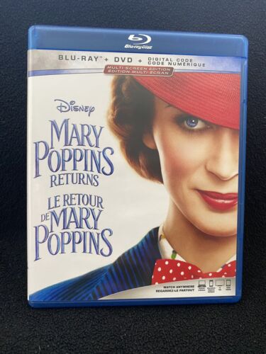 Mary Poppins Returns Blu-Ray+DVD+Digital Code Movie (2019) - Picture 1 of 1