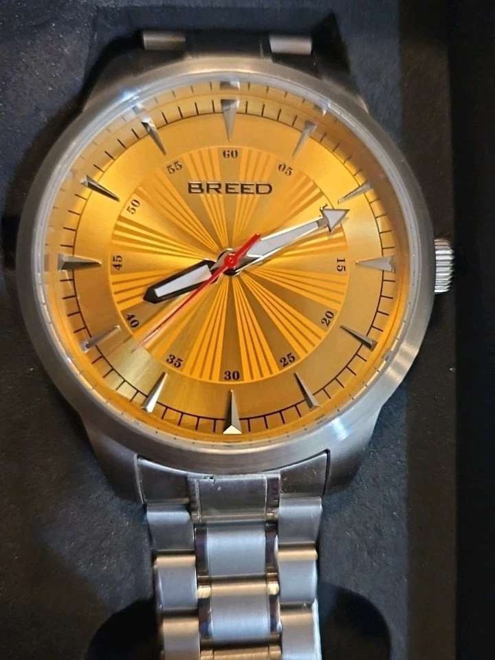 Reloj Pulsera Hombre Breed Acero Inoxidable Cuarzo Movimiento Japón Batería Nueva Foto 2 de 4