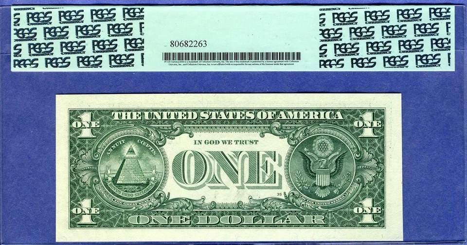 LOW TWO DIGIT SERIAL # 00000085 PCGS 65 PPQ $1 series 2013 / non star / - Image 3 of 3