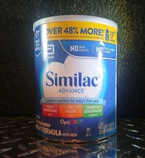 SIMILAC ADVANCE DHA,LUTEIN,VITAMIN E MILK BASED INFANT FORMULA 30.8oz 820g
