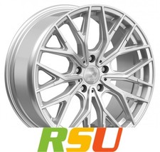 4x 2DRV WH37 race silber lackiert 8x18" ET46 LK5 114.3 ML 72.6 Alufelgen 18 Zoll