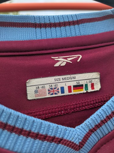 Reebok 2003 West Ham United Home Jersey Vintage, Size Medium - Picture 5 of 9