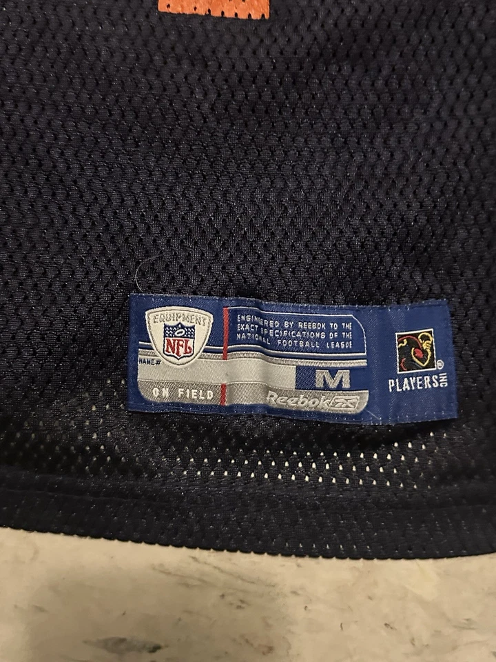 Camiseta deportiva de los Chicago Bears Youth M Brian Urlacher #54 10/12 Reebok NFL malla en el campo Foto 3 de 3