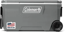 Coleman Classic Series Insulated Portable Rolling Cooler with Wheels