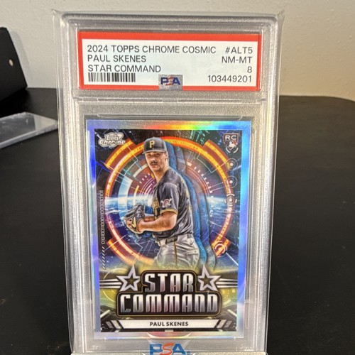 Topps 2024 Chrome Cosmic Paul Skenes Star Command RC #ALT-5 PSA 8