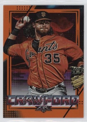 2020 Topps Fire Orange /299 Brandon Crawford #7 tj1