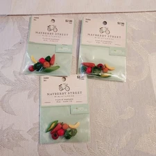 Mayberry Street Miniatures Fruit Dollhouse Scale1:12 Lot of 3