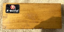 VINTAGE X-ACTO CARVING SET WITH OLDER HEAVY DUTY KNIFE HOLDERS + EXTRA BLADES
