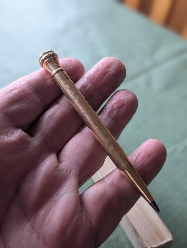 Vintage Wahl Eversharp Gold Filled ZigZag Pattern Mechanical Pencil Made in USA
