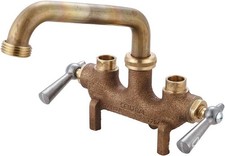 466 Two Handle Laundry Faucet Commercial Quality Wall Mount Easy Installation
