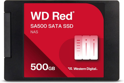 Western Digital 500GB WD Red SA500 NAS 3D NAND Internal SSD - SATA III 6 Gb/S, 2