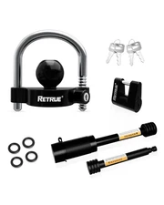 Keyed Alike Trailer Lock Set with Coupler & Hitch Receiver Pin Lock