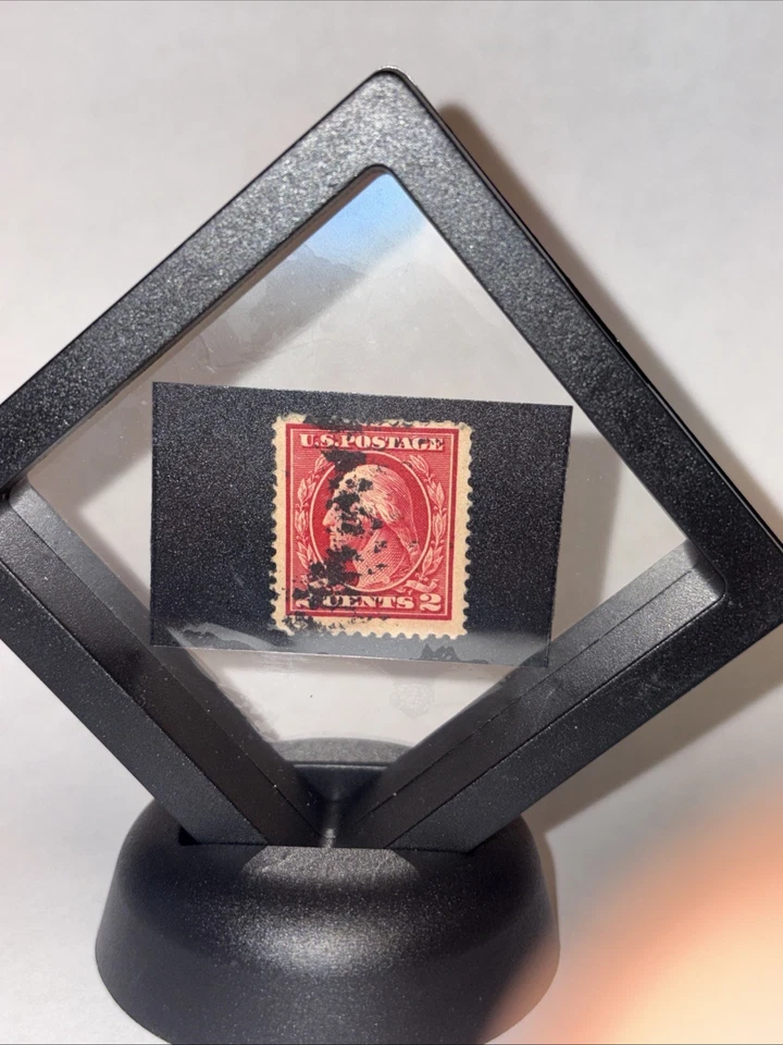 Estampilla roja de 2 centavos de George Washington 1923 rara coleccionable Scott #546 Foto 2 de 4