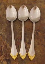 Oneida Golden Kenwood Set of 3 Teaspoons Communuity Stainless Flatware Lot A